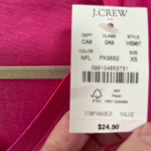 J.CREW slub cotton tee XS - Picture 7 of 9